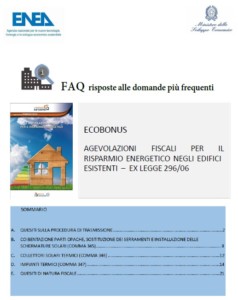 Faq ENEA ECOBONUS Modifica e annullamento pratica ENEA inviata